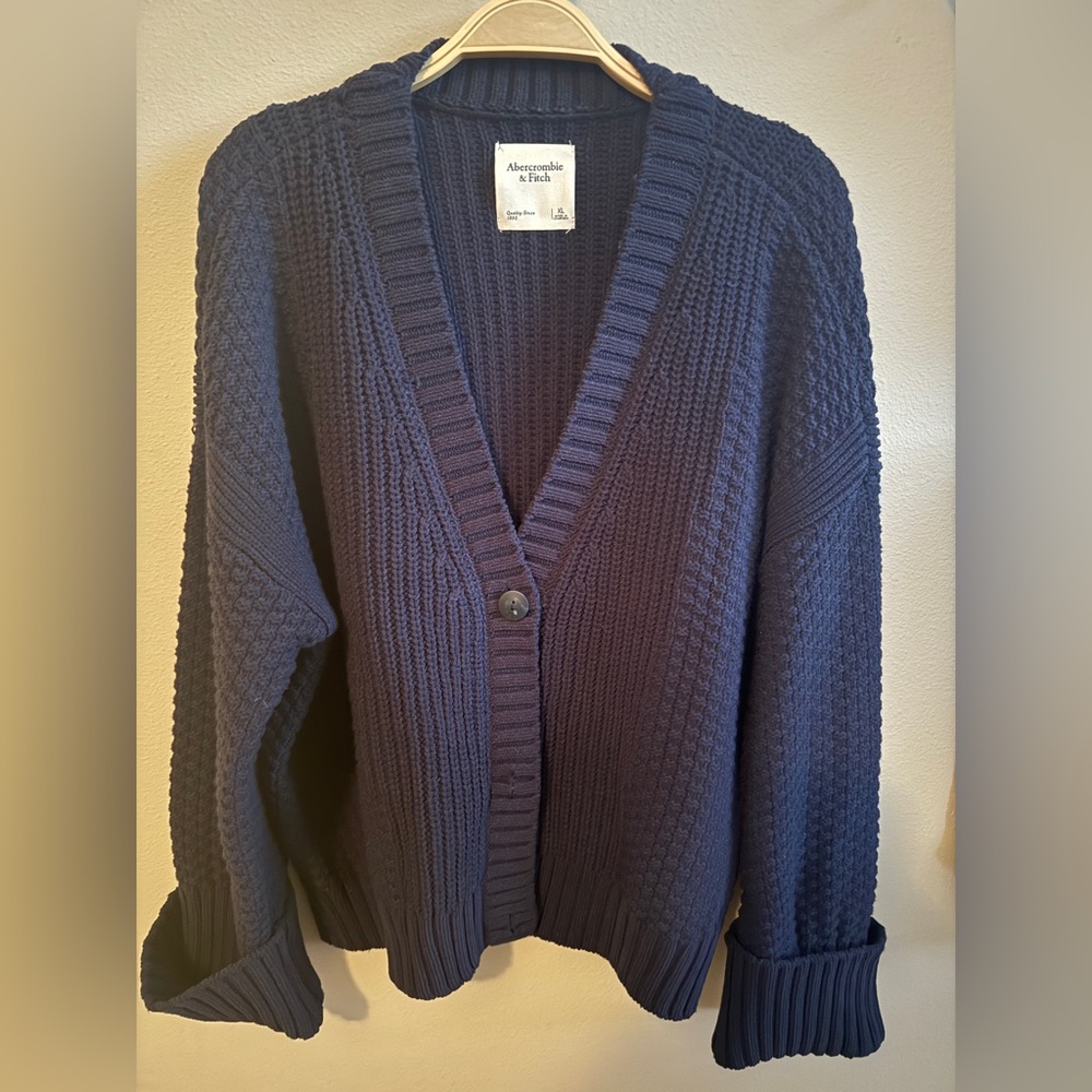 Abercrombie & Fitch - The A&F Cameron Seed Stitch Cardigan - Size XL